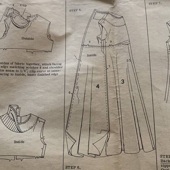 VINTAGE DVF Fit & Flare jersey Maxi - Dyed Blue print US M Est. - Picture 11 of 11